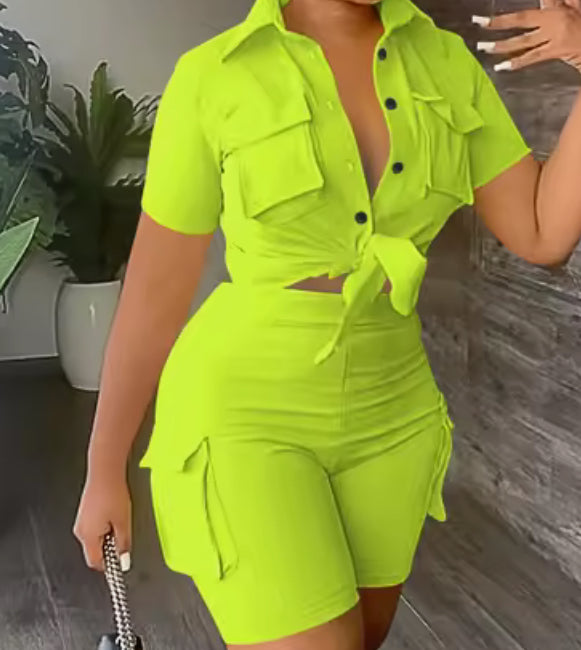 Ensemble bleu pastel 3 pièces – Style chic et audacieux