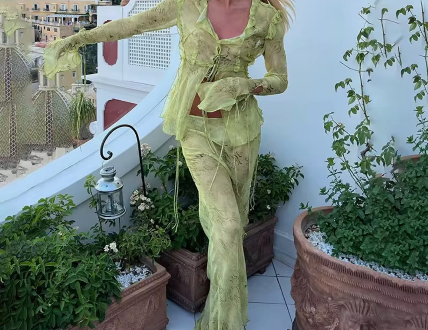 Ensemble à Franges - Rose, Vert, Bleu