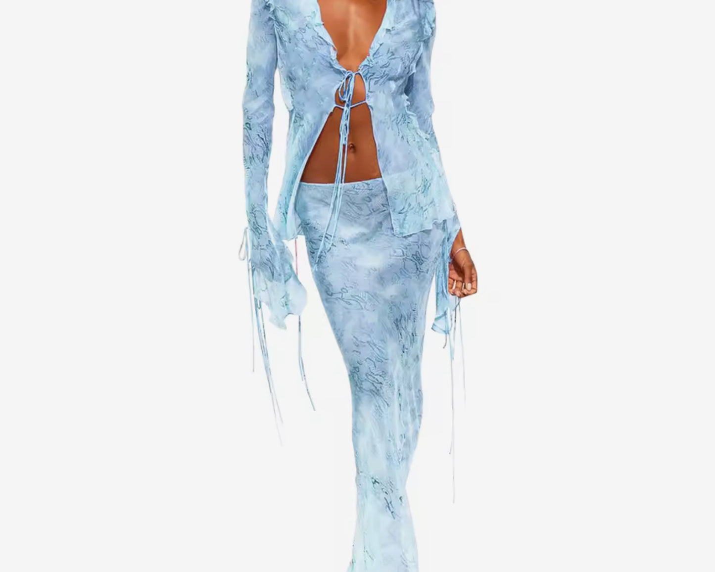 Ensemble à Franges - Rose, Vert, Bleu