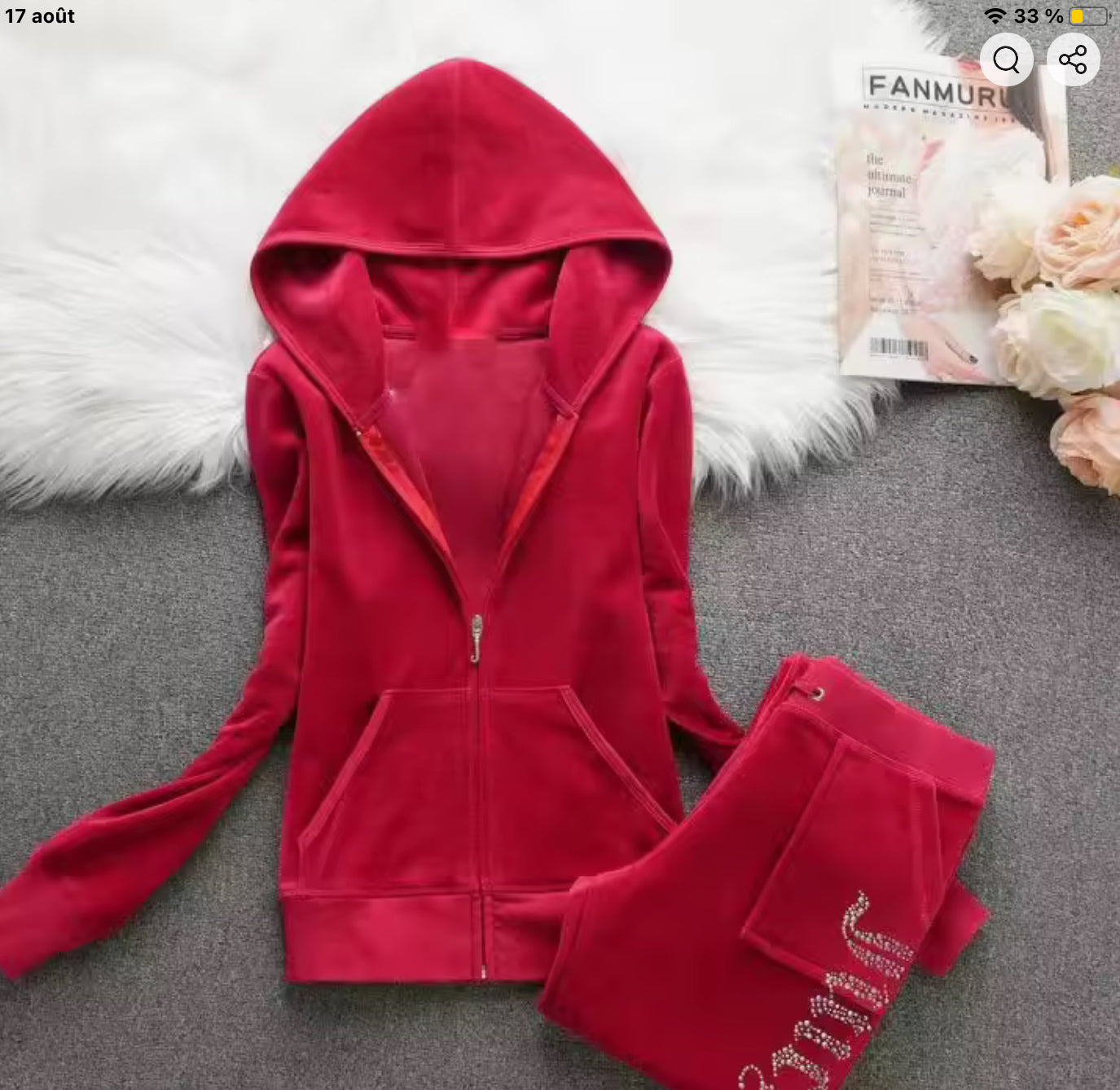 2025 Ensemble sweat et pantalon pour femme Ensemble deux pièces Juicy